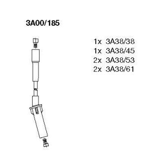 Комплект проводів високої напруги BREMI 3A00185