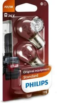 Автомобiльна лампа (к-кт из 2шт) P21/5W, 21/5W, BAY15d, 24V PHILIPS 13499B2