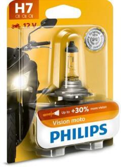 Автомобільна лампа H7 Vision MoTo 12V PX26d Блистер PHILIPS 12972PRBW