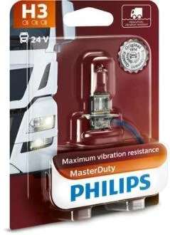 Автомобiльна лампа H3 MasterDuty, 70W, PK22s, 24V PHILIPS 13336MDB1