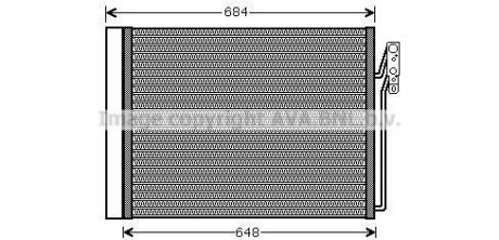 AVA LAND ROVER Радіатор кондиціонера (конденсатор) RANGE ROVER III 4.2, 4.4, 5.0 02- AVA COOLING AUA5211D
