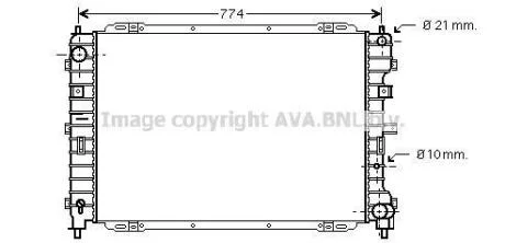 Радіатор, Система охолодження двигуна AVA COOLING FD2375