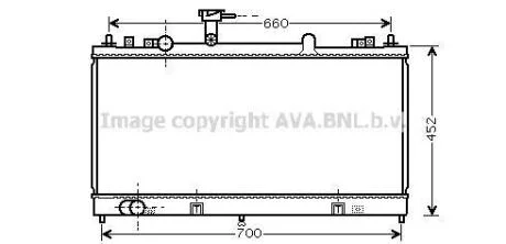 AVA MAZDA Радіатор охолодження Mazda 6 1.8/2.3 02- AVA COOLING MZ2162