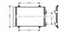 AVA CITROEN Радіатор кондиціонера Berlingo 08-, C4 Grand Picasso, C4 I,II,DS4/5, Peugeot 307/3008/308/5008, Partner AVA COOLING CNA5240D (фото 1)