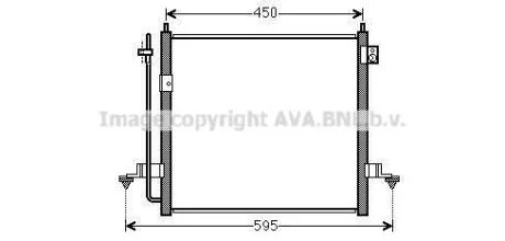 AVA MITSUBISHI Радіатор кондиціонера (конденсатор) L200 07- AVA COOLING MT5239D