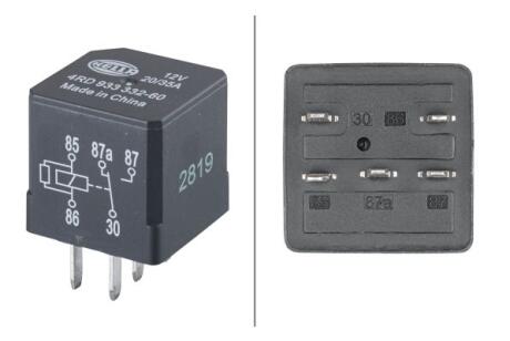 Реле багатофункціональне 12V, 20A/35A, 5 -пол. HELLA 4RD 933 332-601