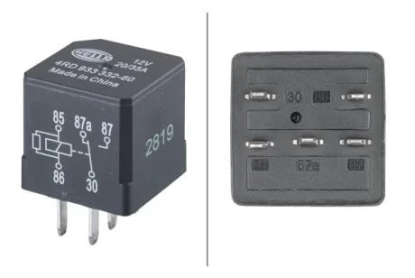 Реле багатофункціональне 12V, 20A/35A, 5 -пол. HELLA 4RD 933 332-601
