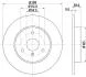 HELLA PRO DB Гальмівний диск передн Smart Fortwo -07, City-Coupe -04, Roadster -05 Hella pagid 8DD 355 106-601 (фото 1)