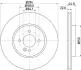 HELLA PRO BMW диск гальмівний передній Mini One, Cooper, Clubman 01- Hella pagid 8DD 355 115-871 (фото 1)