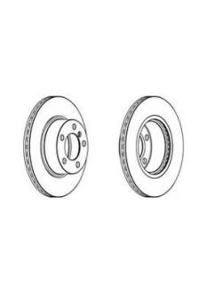 Гальмівний диск пер. BMW 1 (F20)/3 (F30/F31/F80) 11-19 (300*73,2) компл. 2шт Jurid 562976JC