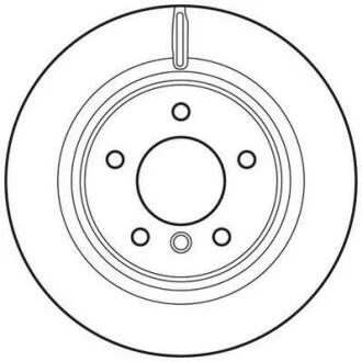 Гальмівний диск зад. BMW 1 (E82/E88) 06-13 (300*76) компл. 2шт Jurid 562786JC