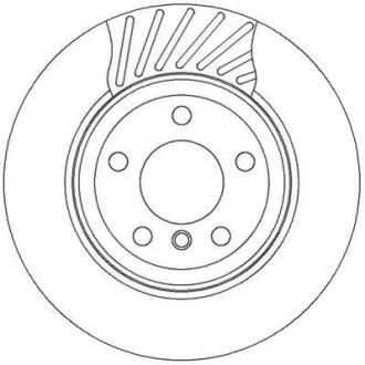 Гальмівний диск зад. BMW X3 (E83) 03- 11 (320*79,5) компл. 2шт Jurid 562327JC