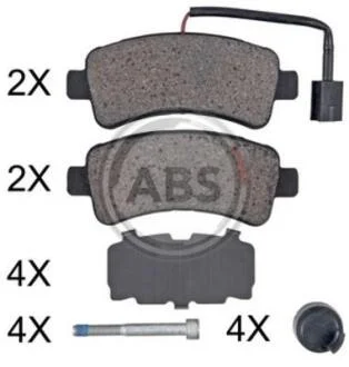 Гальмівні колодки зад. Jumper/Ducato/Boxer 06- (Brembo) A.B.S. A.B.S. 35116
