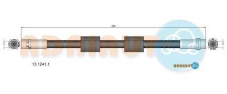 FORD шланг гальм. задній B-max 08- ADRIAUTO 13.1241.1