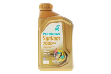 Олива моторна SYNTIUM 7000 AV 0W-20 SN+ (1L) PETRONAS Petronas 70410E18EU