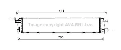 Радіатор системи охолодження двигуна AVA COOLING AI2361
