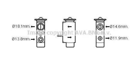 Розширювальний клапан AVA COOLING FD1492