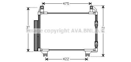 Радіатор кодиціонера AVA COOLING TOA5404D