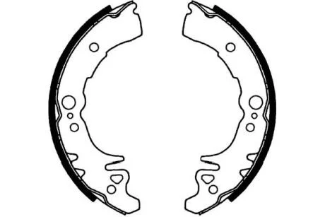 PARTS DAIHATSU Гальмівні колодки барабанні Cuore,Sirion KAVO KBS-1914