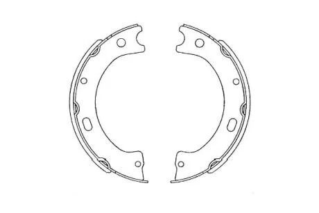 PARTS NISSAN колодки ручного гальма Patrol III/V KAVO KBS-7420