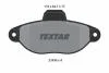 Комплект гальмівних колодок передн, FIAT CINQUECENTO, PANDA, PANDA/HATCHBACK, PUNTO, PUNTO/HATCHBACK, SEICENTO / 600 FORD KA LANCIA Y, Y10 ZASTAVA 10 0.7-1.7D 07.91- TEXTAR 2143602 (фото 1)