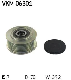 Шків генератора HONDA ACCORD VII, ACCORD VIII, CIVIC VIII, CR-V II, CR-V III, FR-V 2.2D 01.04- SKF VKM 06301