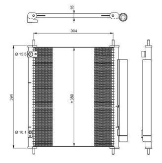 Радіатор кондиціонера NRF 350326