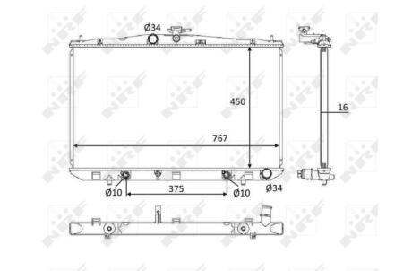 Радіатор охолодження NRF 58610