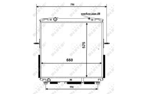 Радіатор охолодження NRF 53367