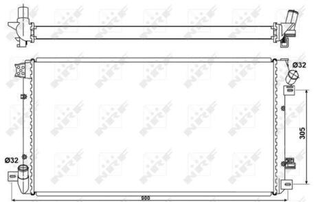 Радіатор охолодження NRF 53076