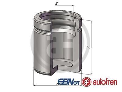Поршень супорта зад. BMW 1 (E81, E82, E87, E88) 06-/W204 07- (40x51mm)(ATE) SEINSA AUTOFREN D025600