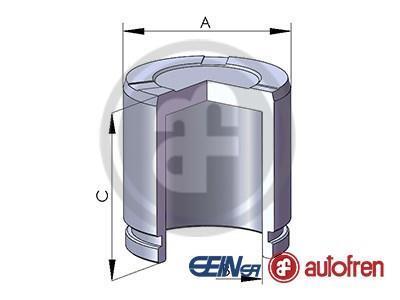 Поршень супорта X204 08- (44x57mm)(Bosch) SEINSA AUTOFREN D025643