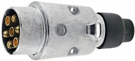 Електричний роз’єм (закручений, кількість контактів: 7, форма штекера: круглий, мама/папа, 12В) HELLA 8JA 001 918-002