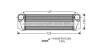 AVA BMW Інтеркулер 5 (F10) 10-, 5 Gran Turismo (F07) 09-, 5 Touring (F11) 10-, 7 (F01, F02, F03, F04) 08- AVA COOLING BW4376 (фото 1)