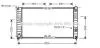 AVA OPEL Радіатор системи охолодження двигуна SINTRA 2.2 16V 96-, VAUXHALL AVA COOLING OL2285 (фото 1)
