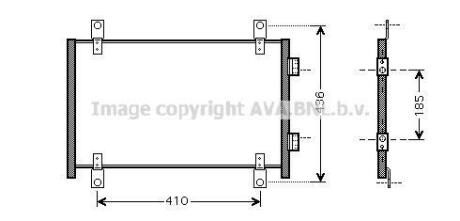 AVA CITROEN Радіатор кондиціонера (конденсатор) JUMPER I 2.0, 2.2, 2.8 02- AVA COOLING FTA5302