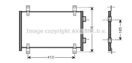 AVA CITROEN Радіатор кондиціонера (конденсатор) JUMPER I 2.0, 2.2, 2.8 02- AVA COOLING FTA5302