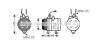AVA CHEVROLET Компресор кондиціонера MATIZ 0.8 05-, SPARK 0.8 05-, DAEWOO AVA COOLING DWAK079 (фото 1)