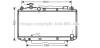 AVA TOYOTA Радіатор охолодження двиг. Rav 4 II 2.0 00- AVA COOLING TO2305 (фото 1)