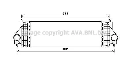 AVA SUZUKI Інтеркулер Grand Vitara II 1.9DDiS 05- AVA COOLING SZA4134