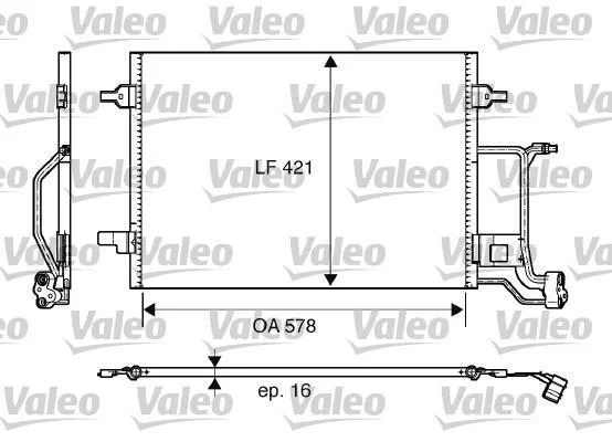 Радіатор кондиціонера AUDI A6 1.9-2.7 97-05 VALEO Valeo 817997 (фото 1)