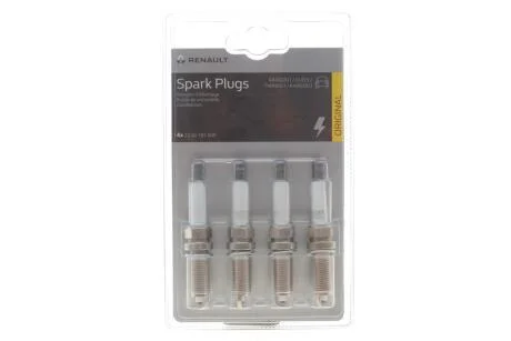 Свічка запалювання (к-кт 4шт.) Kangoo/Logan/Sandero 1.2i 01- RENAULT 7711940255