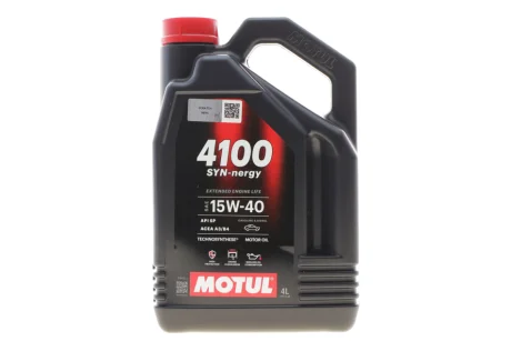 Олива моторна Technosynthese д/авто 4100 Syn-nergy 15W40 4L MOTUL 386507