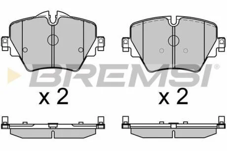 Гальмівні колодки пер. F40/F45/F46/G20/F90/G31/F97 14- (TRW) Bremsi BP3643
