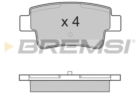 Гальмівні колодки перед. Opel Corsa 09-14 (BOSCH) Bremsi BP3228