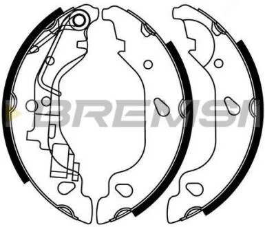 Гальмівні колодки зад. Punto/Grande Punto 99-12 Bremsi GF0157