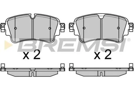Гальмівні колодки зад. Touareg/Q5/Q7 14- Bremsi BP3688