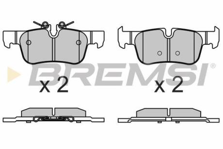 Гальмівні колодки зад. BMW 1/2/i3/X1/X2 Bremsi BP3633