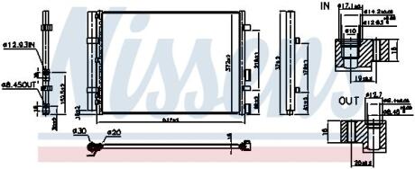 HYUNDAI Радіатор кондиціонера (конденсатор) i20 II 1.0, 1.1, 1.4 14- NISSENS 941129