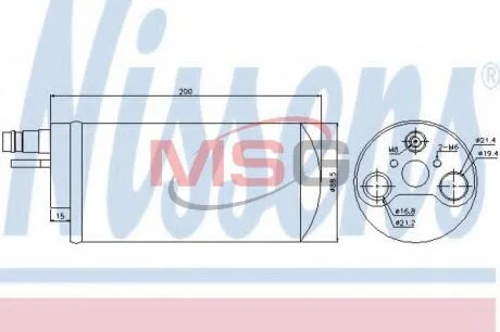 Осушувач RN ESPACE IV(02-)1.9 dCi(+)[OE 8200766008] NISSENS 95494